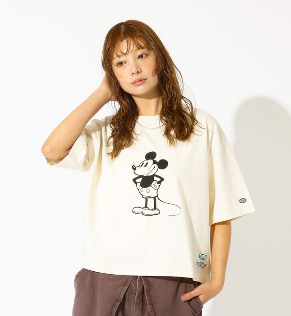 Rouge vif「【DISCUS/ディスカス】DISCUS&times;Disneyコラボ Tシャツ/半袖/デ」|Tシャツ・カットソー|