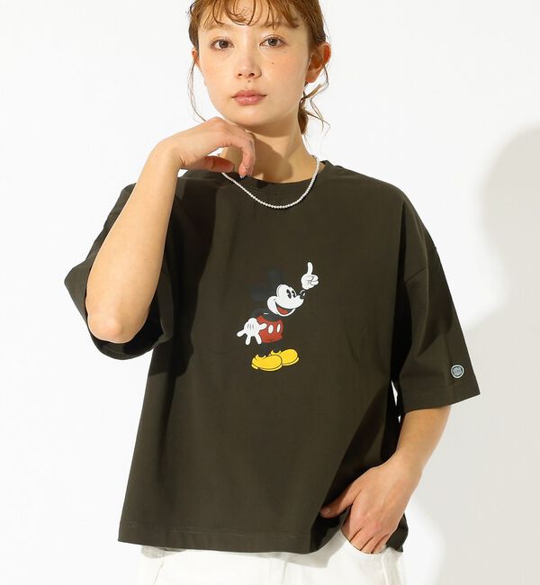 Rouge vif「【DISCUS/ディスカス】DISCUS&times;Disneyコラボ Tシャツ/半袖/デ」|Tシャツ・カットソー|ブラック系その他2