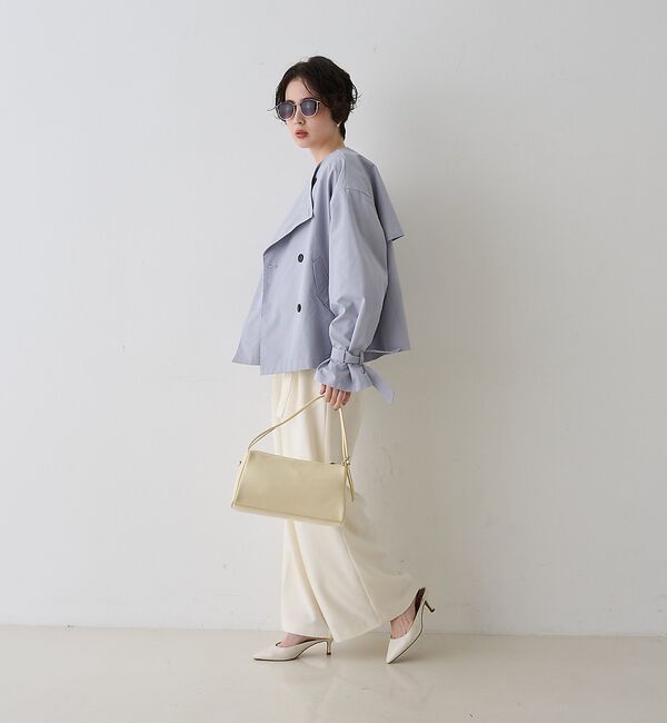 Rouge vif「【撥水・防花粉加工】【一部店舗限定】キャンディスリーブショートトレンチコート」|トレンチコート|