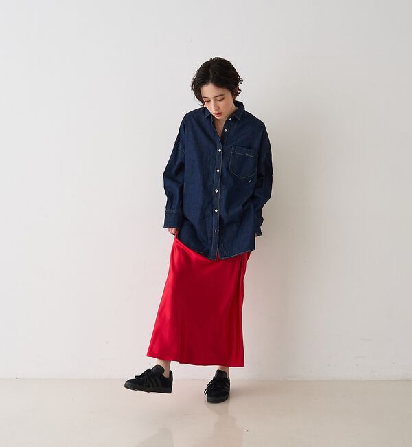Rouge vif「【2026SS新作】【ロングセラー】NEW オーバーサイズデニムシャツ」|シャツ・ブラウス|