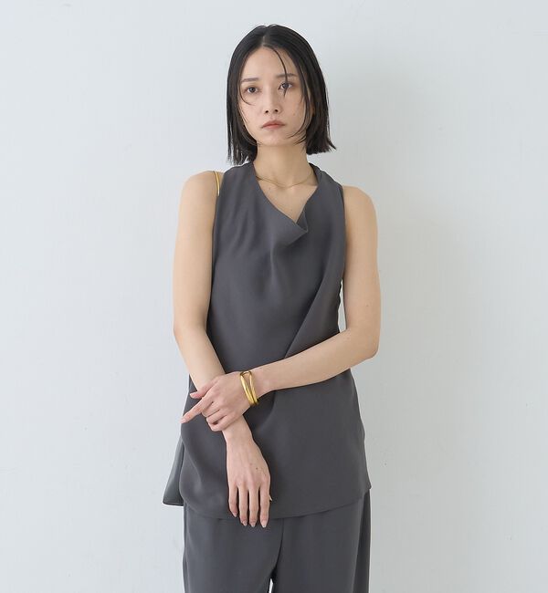 Rouge vif「【セットアップ対応】ホルダーネックブラウス」|シャツ・ブラウス|