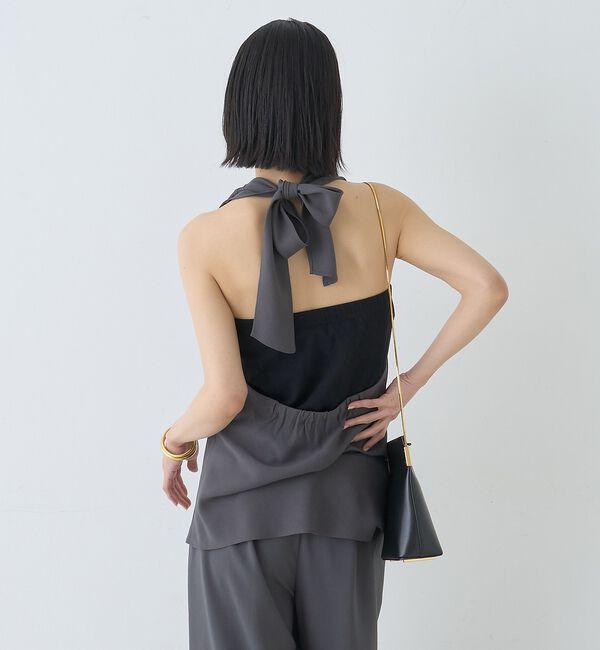 Rouge vif「【セットアップ対応】ホルダーネックブラウス」|シャツ・ブラウス|