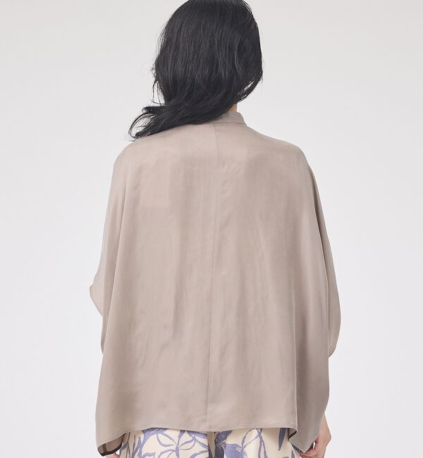 Rouge vif「【セットアップ対応】キュプラフィブリルドレープスキッパーブラウス」|シャツ・ブラウス|