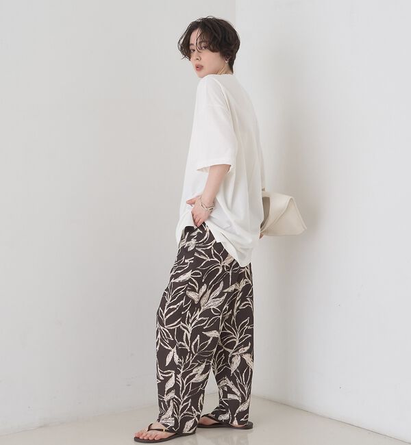Rouge vif「コットンバックドレープTシャツ/セミロング丈」|Tシャツ・カットソー|
