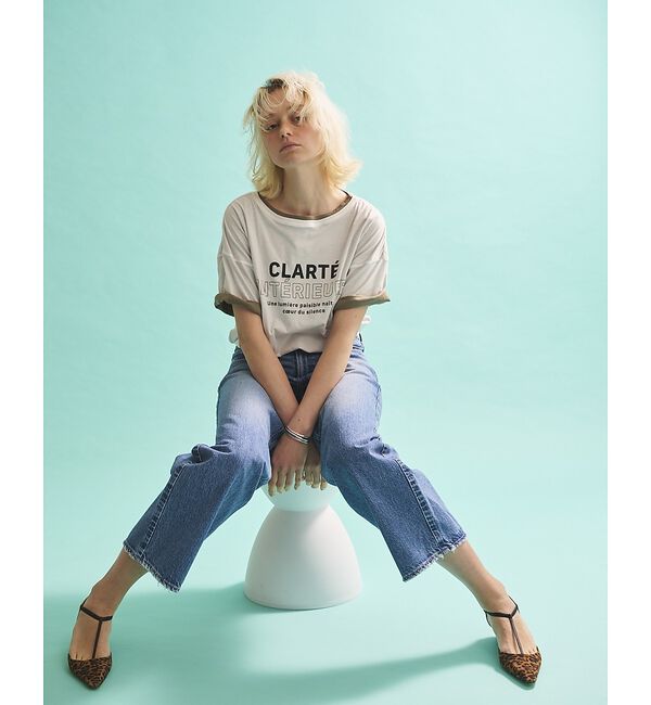 Rouge vif「2WAYコットンリバーシブルロゴＴシャツ」|Tシャツ・カットソー|
