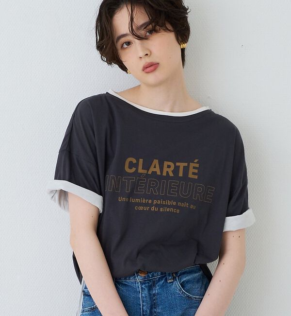 Rouge vif「2WAYコットンリバーシブルロゴＴシャツ」|Tシャツ・カットソー|スミクロ