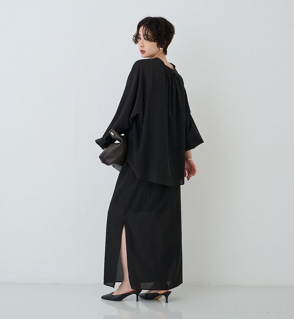 Rouge vif「【セットアップ対応】フィブリルスキッパーブラウス」|シャツ・ブラウス|