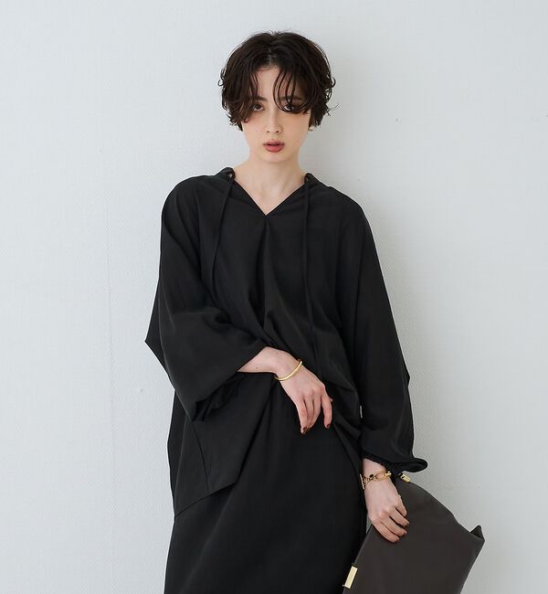 Rouge vif「【セットアップ対応】フィブリルスキッパーブラウス」|シャツ・ブラウス|