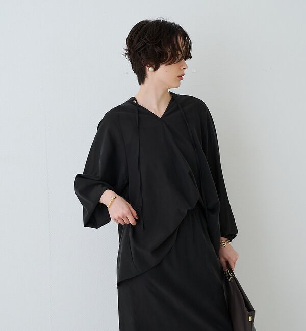 Rouge vif「【セットアップ対応】フィブリルスキッパーブラウス」|シャツ・ブラウス|