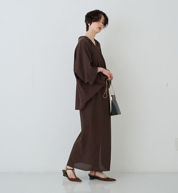 Rouge vif「【セットアップ対応】フィブリルスキッパーブラウス」|シャツ・ブラウス|