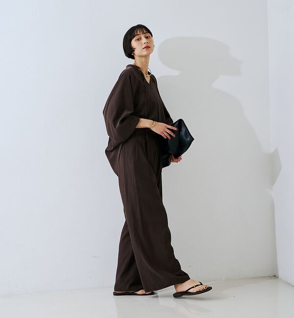 Rouge vif「【セットアップ対応】フィブリルスキッパーブラウス」|シャツ・ブラウス|
