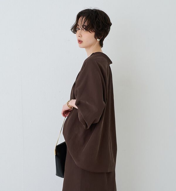 Rouge vif「【セットアップ対応】フィブリルスキッパーブラウス」|シャツ・ブラウス|