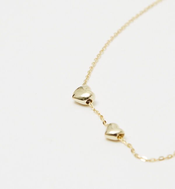 qualite「【ucalypt】ダブルハートネックレス」|ネックレス|