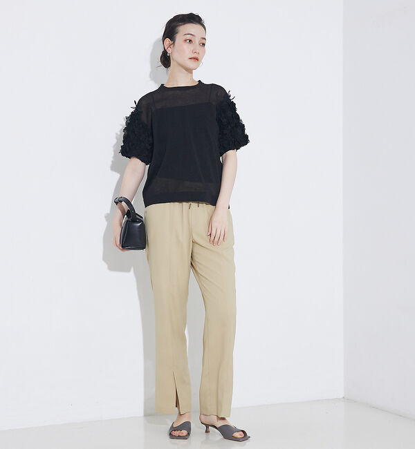 qualite「boussole&times;qualiteフラワーエンブロPO」|Tシャツ・カットソー|