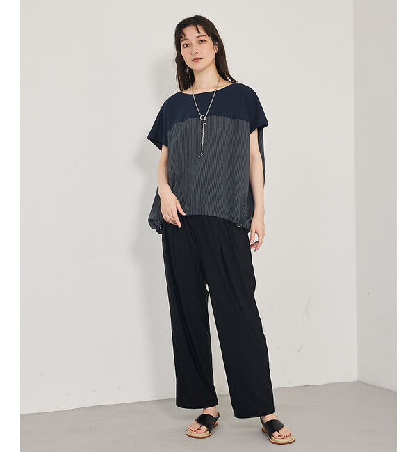 qualite「【接触冷感＆UV】クールトリコットタックパンツ」|その他|