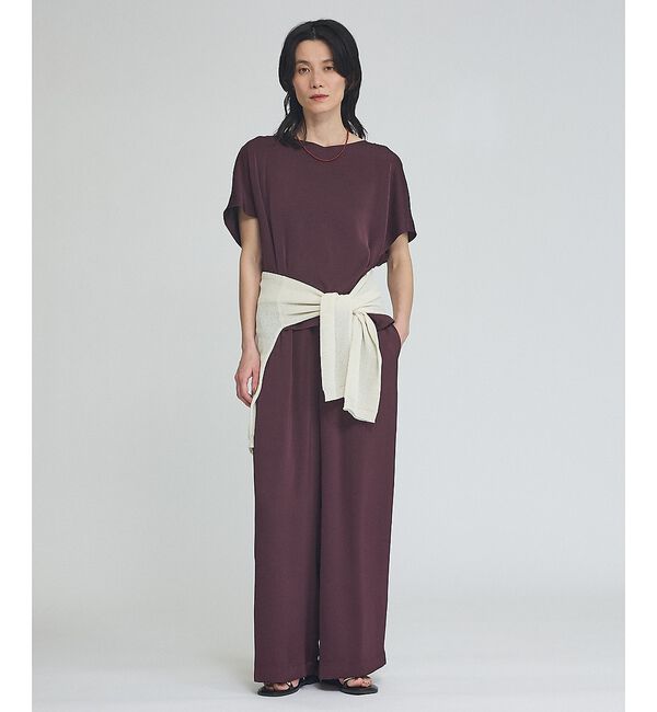 qualite「【接触冷感＆吸水速乾】新色入荷！クールサテンブラウス/セットアップ対応」|シャツ・ブラウス|