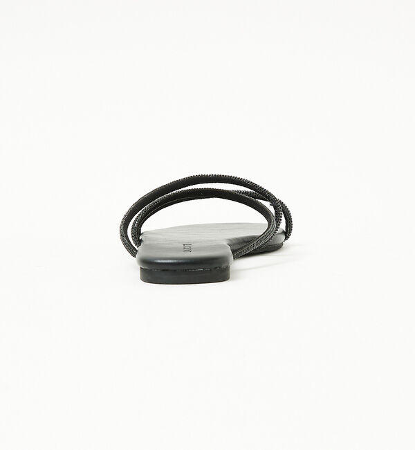 AU BANNISTER「【LAROUTE】グリッターコードフラットサンダル」|サンダル|