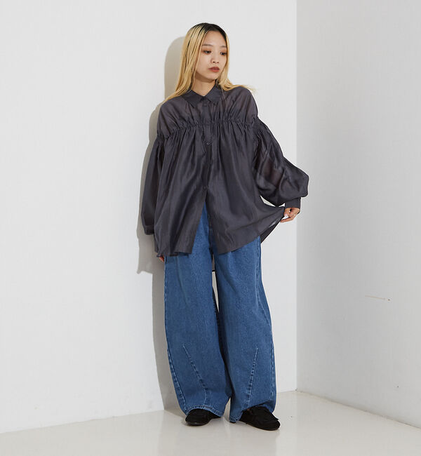 NOMINE「シアー シャーリング シャツ」|シャツ・ブラウス|