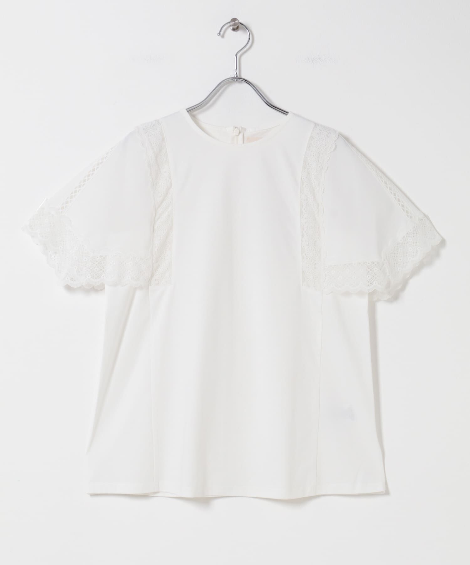 URBAN RESEARCH ROSSO「MARILYN MOON　LACED  SLEEVE CUTSEW」|Tシャツ・カットソー|オフホワイト