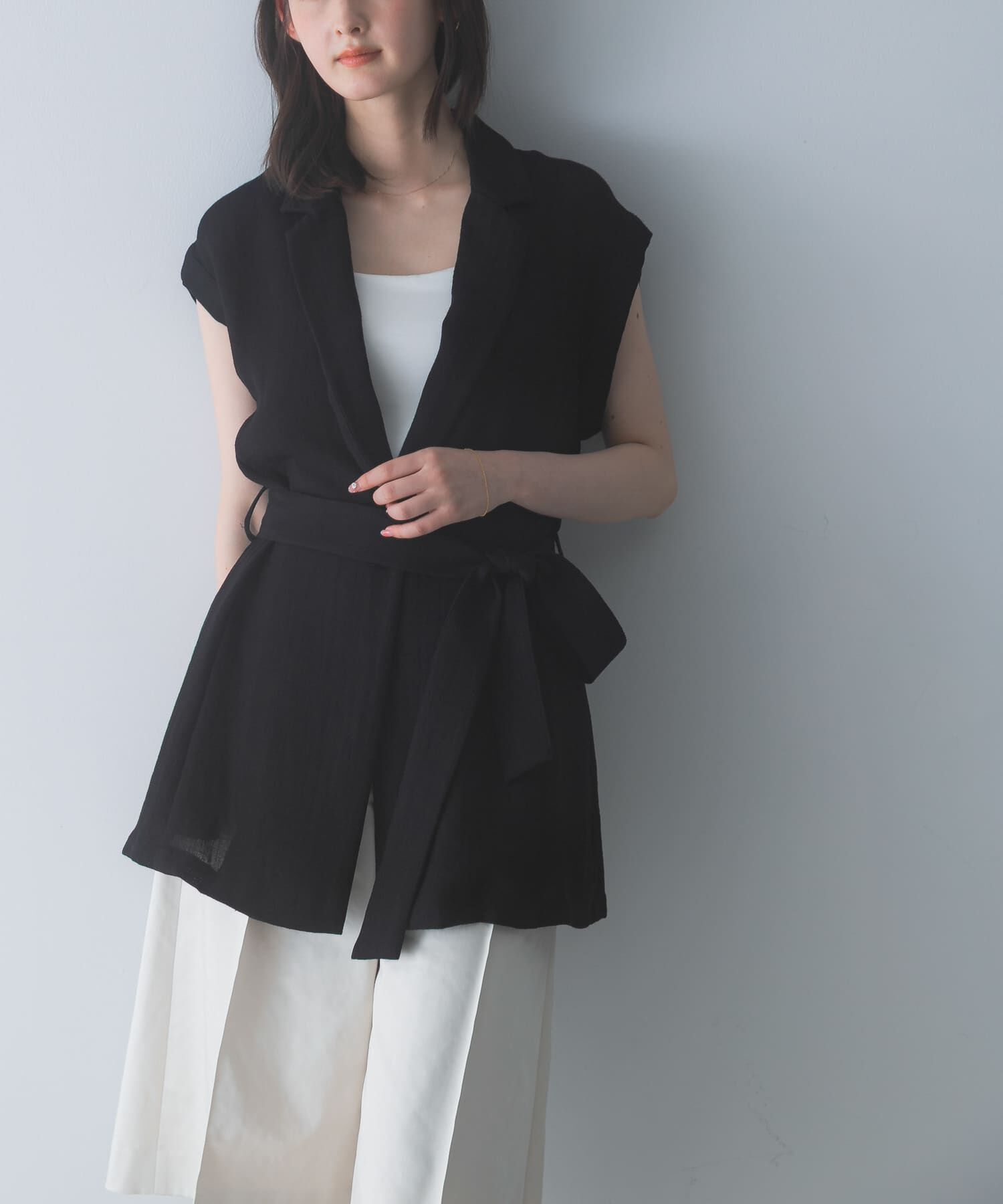 URBAN RESEARCH ROSSO「ベルテッドウエストシェイプジレ」|ダウンベスト・ベスト|