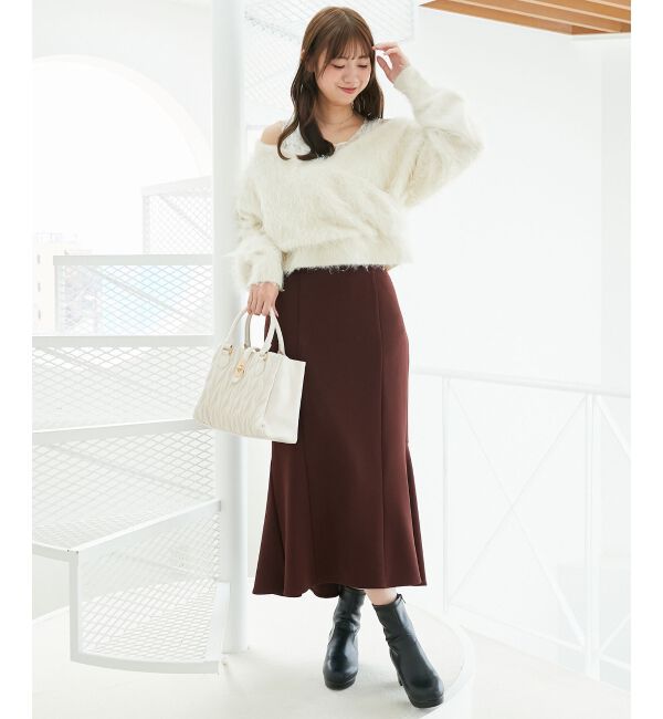  「ふわふわカシュクールニット」|ニット・セーター|