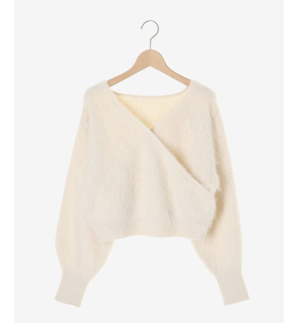  「ふわふわカシュクールニット」|ニット・セーター|