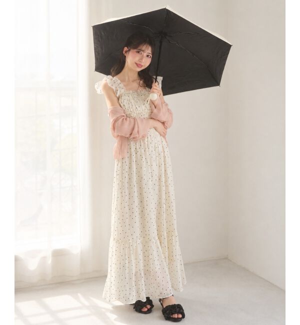  「ショルダーフリルキャミワンピース」|ワンピース|