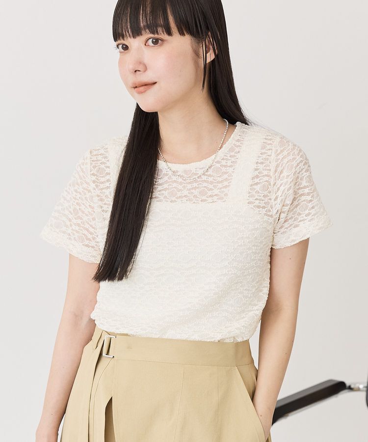 AMERICAN HOLIC「【選べるサイズ】レースプルオーバー」|Tシャツ・カットソー|