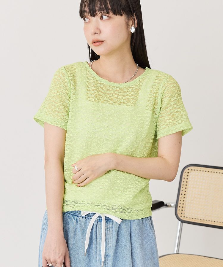AMERICAN HOLIC「【選べるサイズ】レースプルオーバー」|Tシャツ・カットソー|