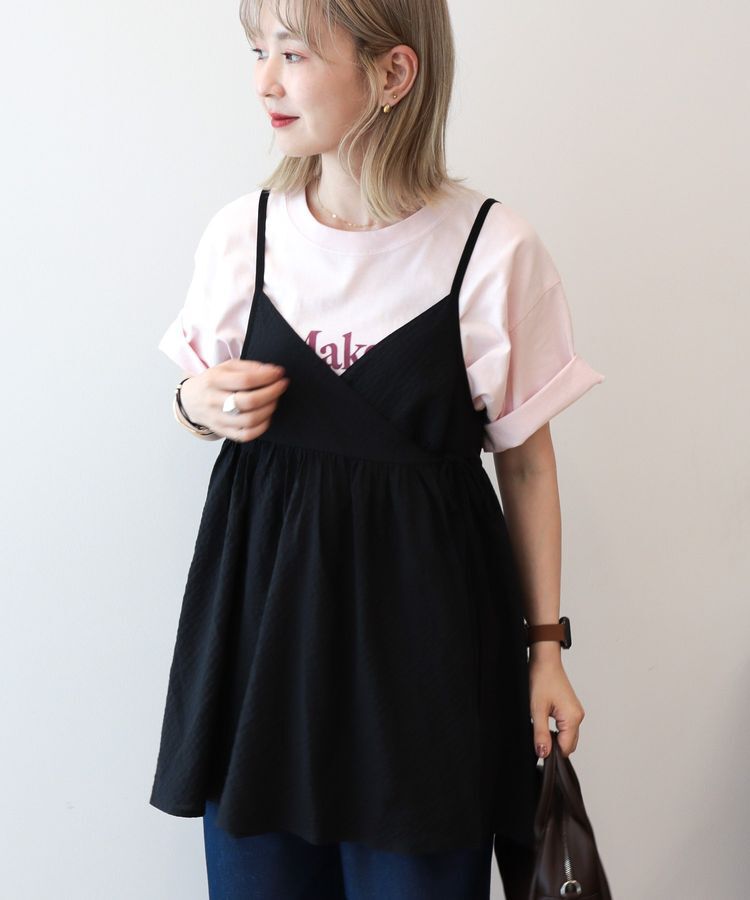 AMERICAN HOLIC「【WEB限定】前後2WAYキャミソールチュニック【UVカット・イージーケア】」|ベスト・ジレ|