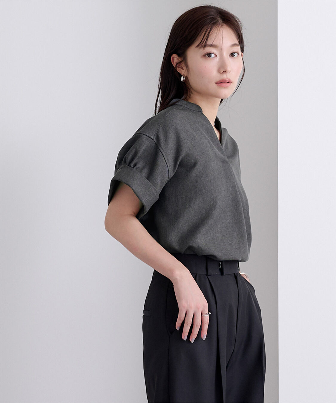 ur's「リネンライクワイドスリーブスキッパーシャツ」|シャツ・ブラウス|