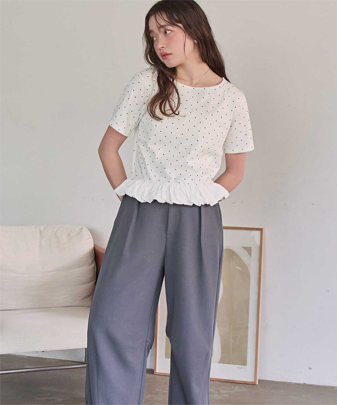 titivate「チビバルーン半袖トップス」|Tシャツ・カットソー|