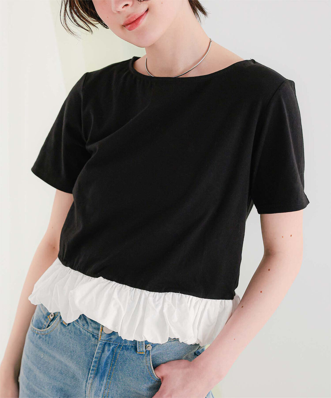titivate「チビバルーン半袖トップス」|Tシャツ・カットソー|