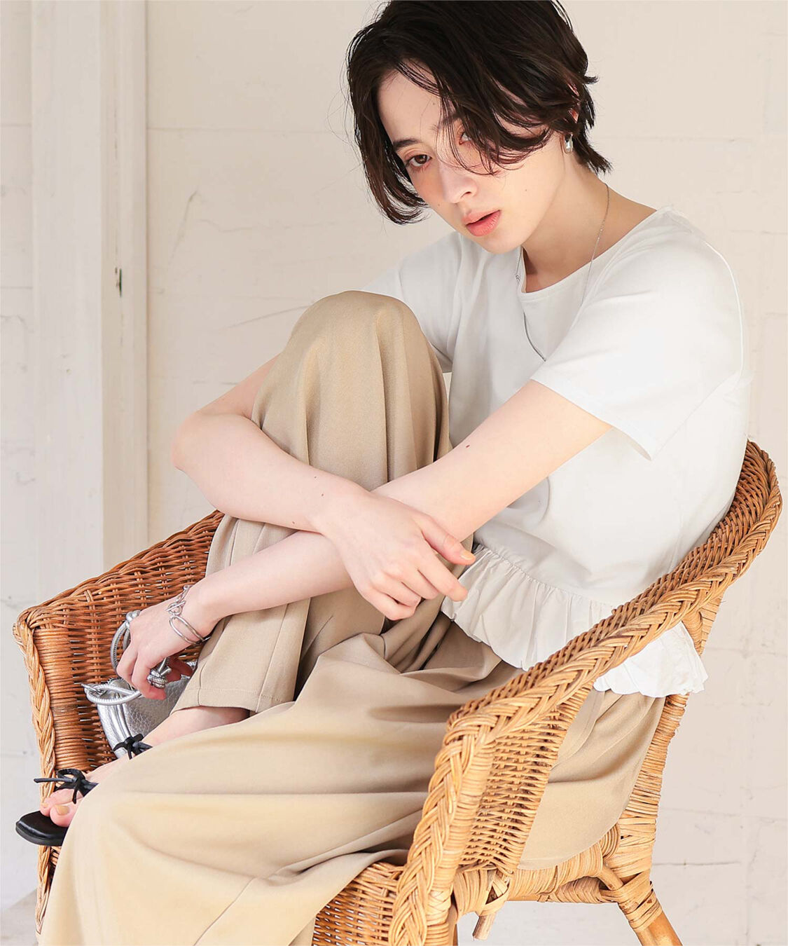 titivate「チビバルーン半袖トップス」|Tシャツ・カットソー|