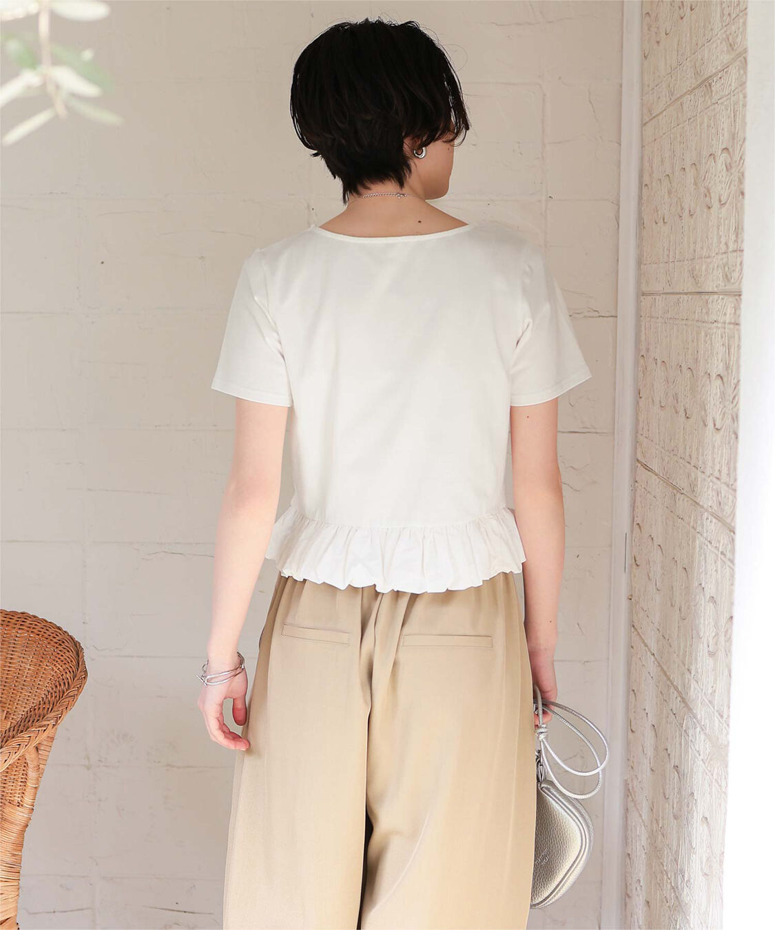 titivate「チビバルーン半袖トップス」|Tシャツ・カットソー|