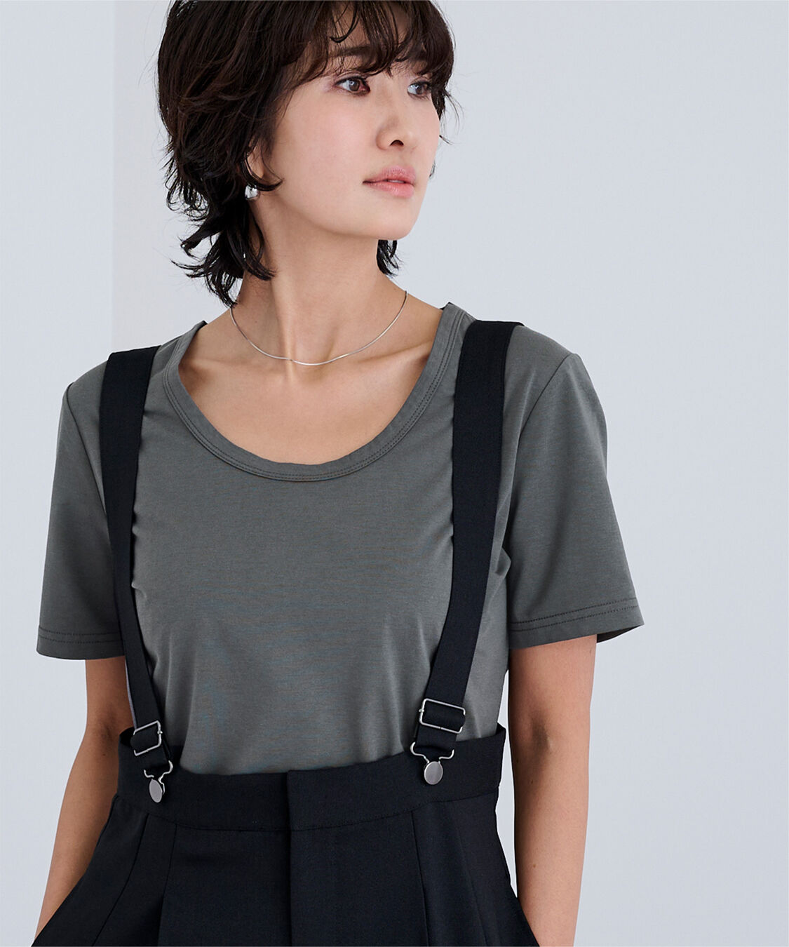 ur's「【接触冷感】エコUネックTシャツ」|Tシャツ・カットソー|