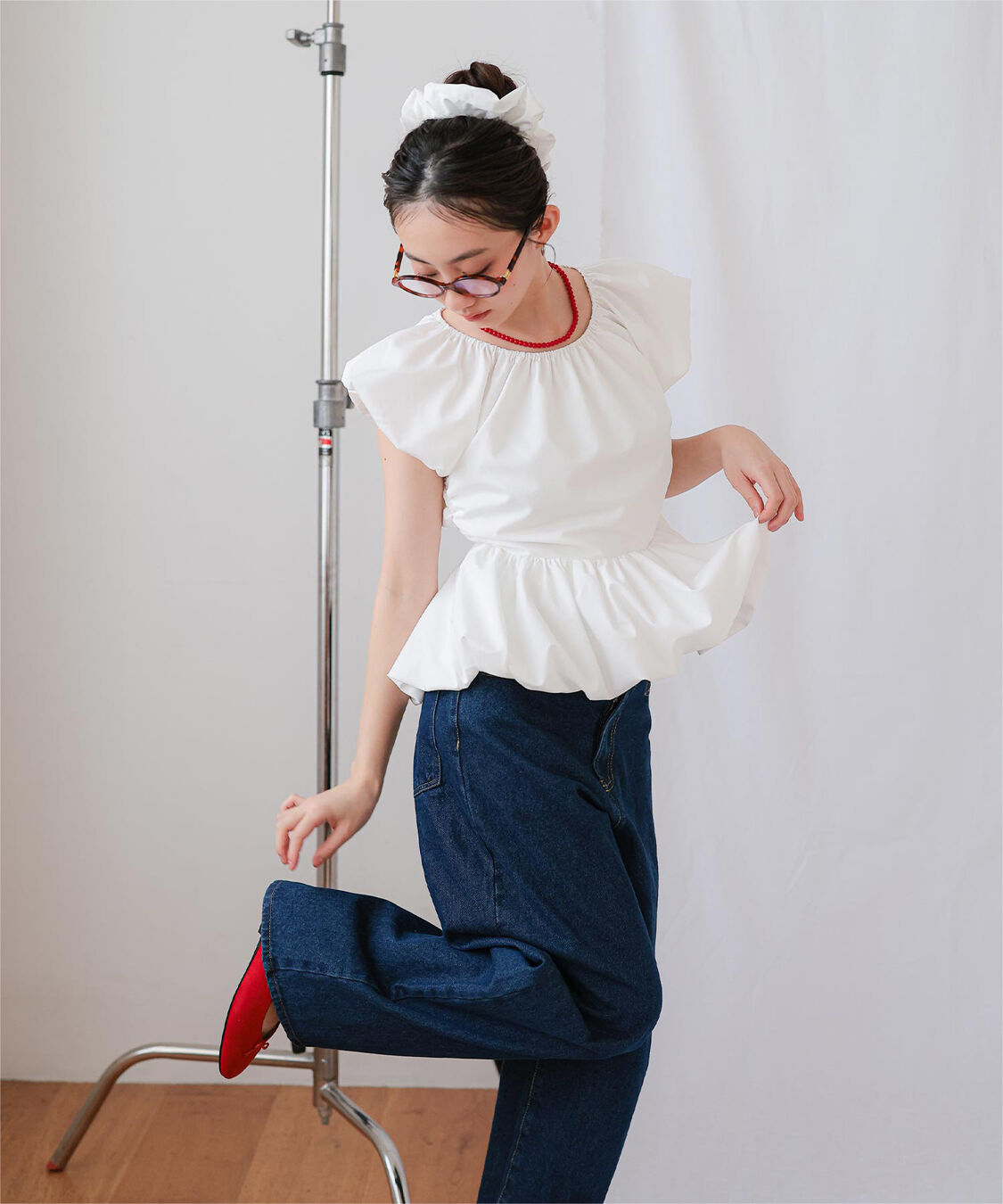 miette「シュシュセットバルーンブラウス」|シャツ・ブラウス|
