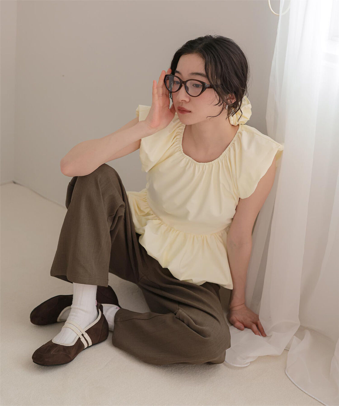 miette「シュシュセットバルーンブラウス」|シャツ・ブラウス|