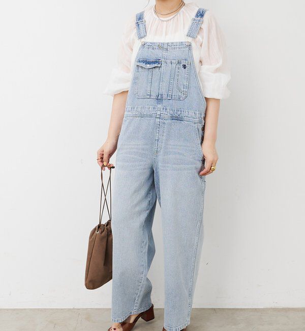  「綿麻デニムサロペット」|その他|