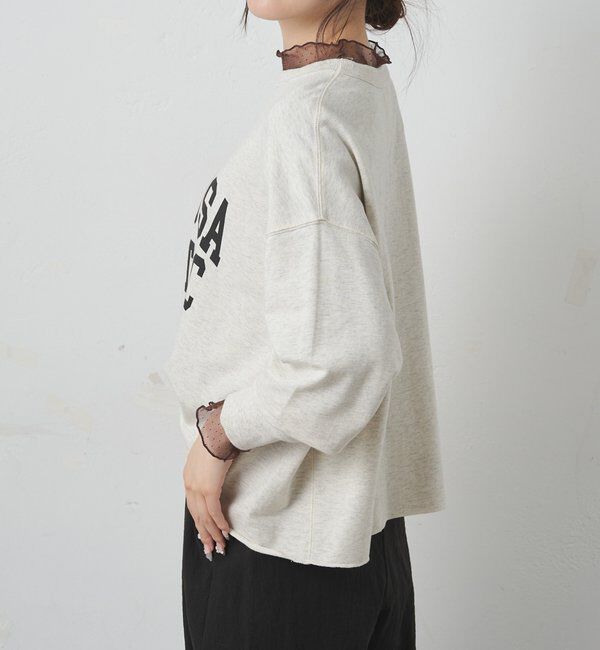  「【リバイバル/新色追加】ドットチュールドッキングカットソー」|Tシャツ・カットソー|