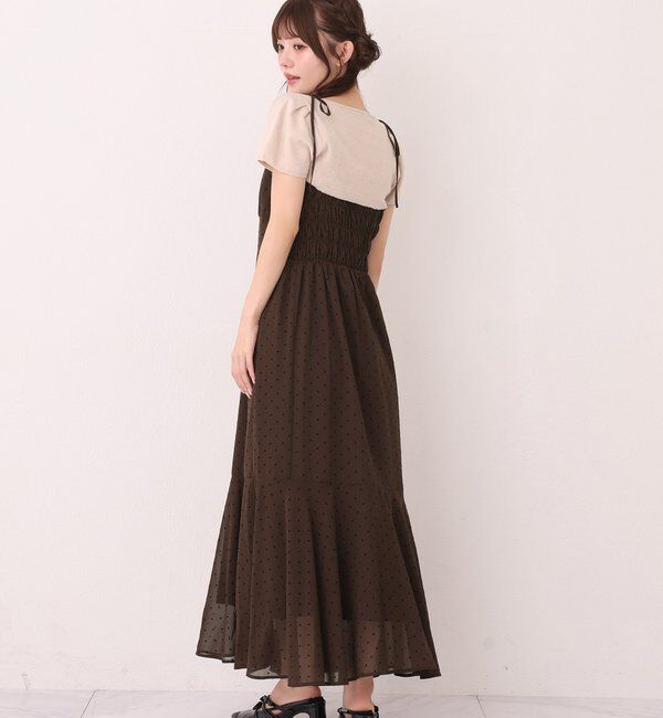  「【WEB限定リバイバル】ニットセットキャミワンピース」|ワンピース|