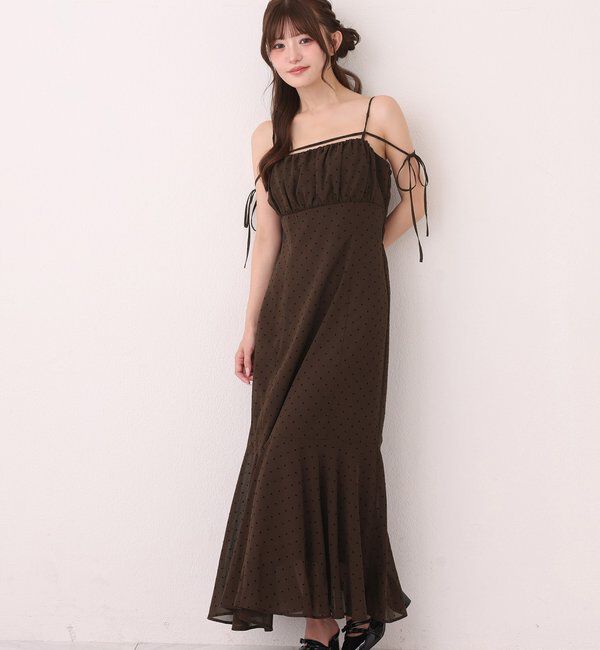  「【WEB限定リバイバル】ニットセットキャミワンピース」|ワンピース|