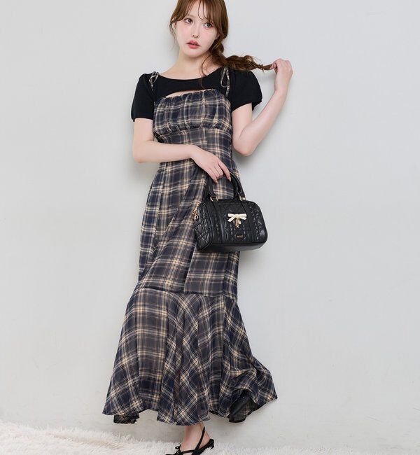  「【WEB限定リバイバル】ニットセットキャミワンピース」|ワンピース|