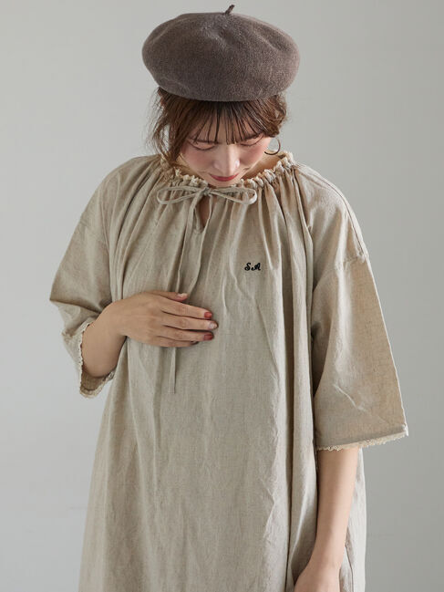 Samansa Mos2「【SA刺繍】スモックワンピース」|ワンピース|