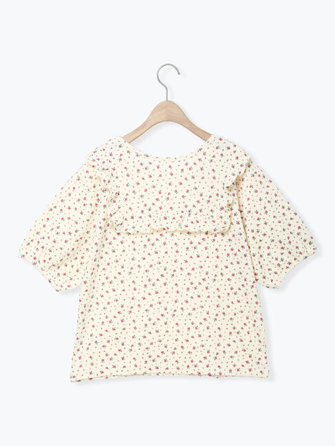Samansa Mos2「柄アソートワッフル前後2WAYカットソー」|Tシャツ・カットソー|
