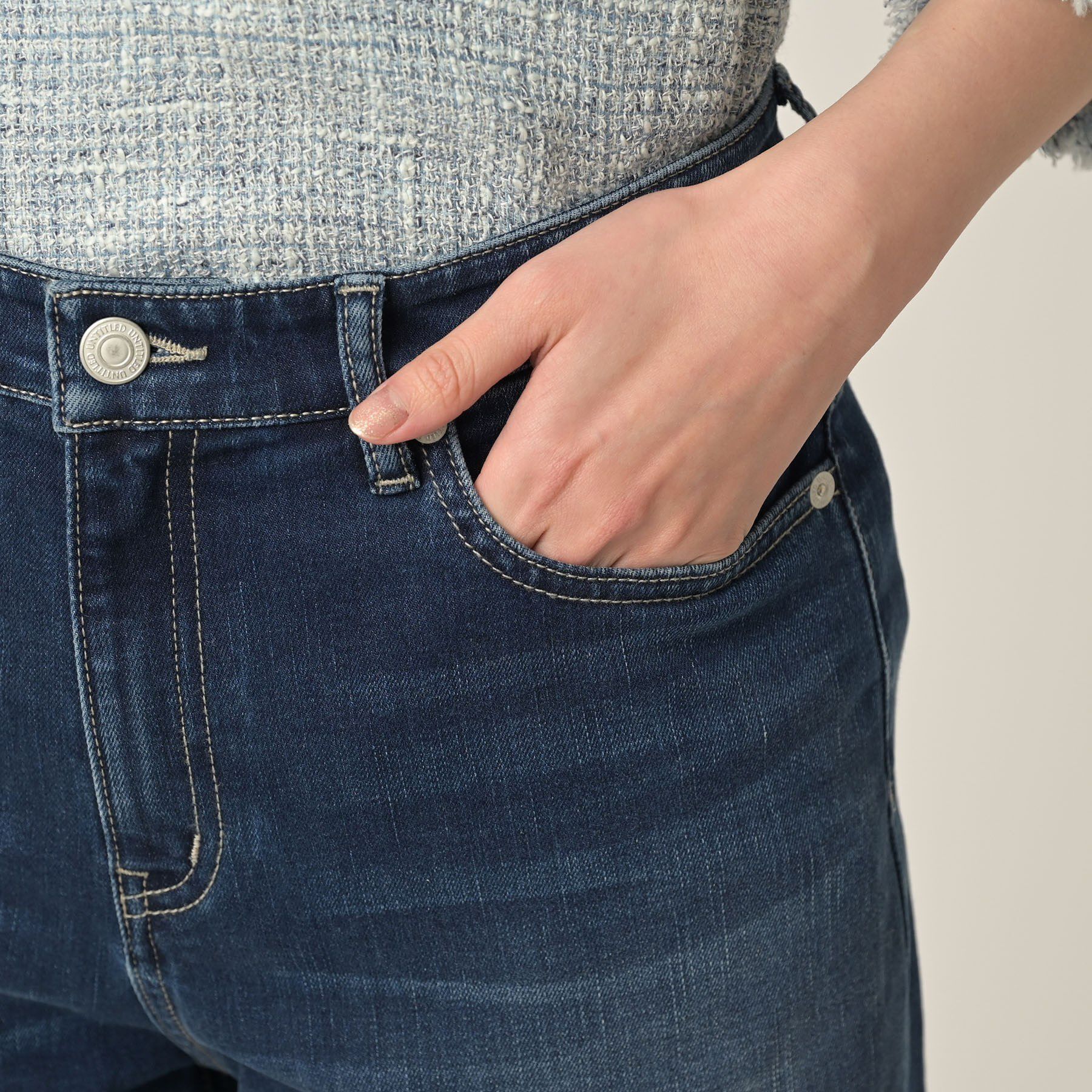 UNTITLED「【新色追加/人気デニム】MAKE&times;DENIM WIDE」|デニム|