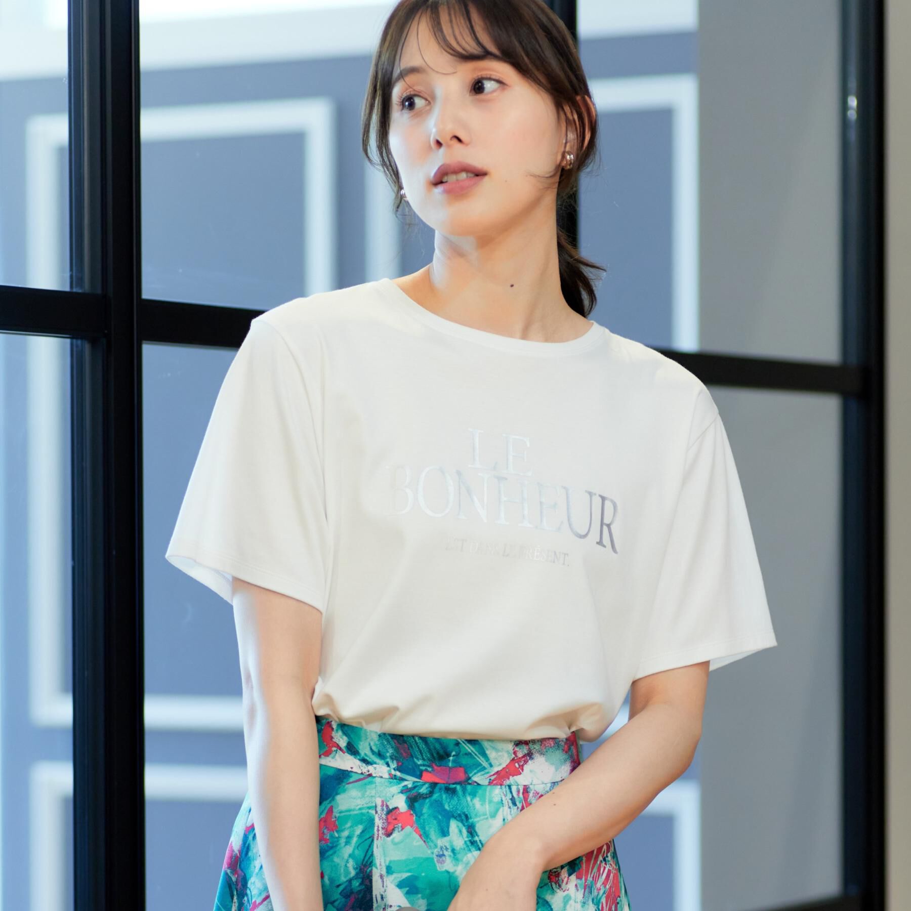 COUP DE CHANCE「【手洗い可／日本製】半袖ロゴTシャツ」|Tシャツ・カットソー|