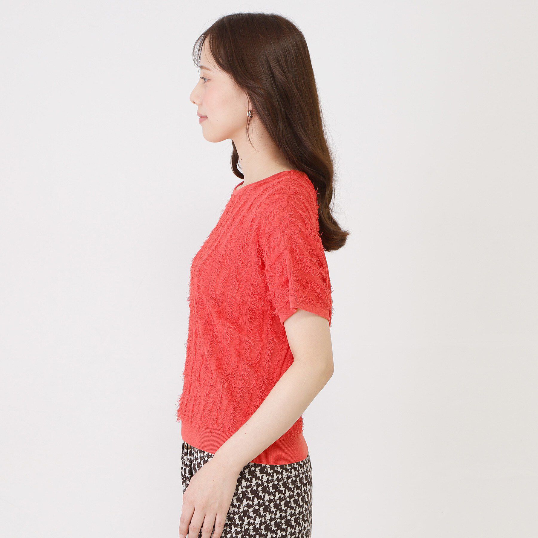 COUP DE CHANCE「【手洗い可】フリンジニット」|ニット・セーター|