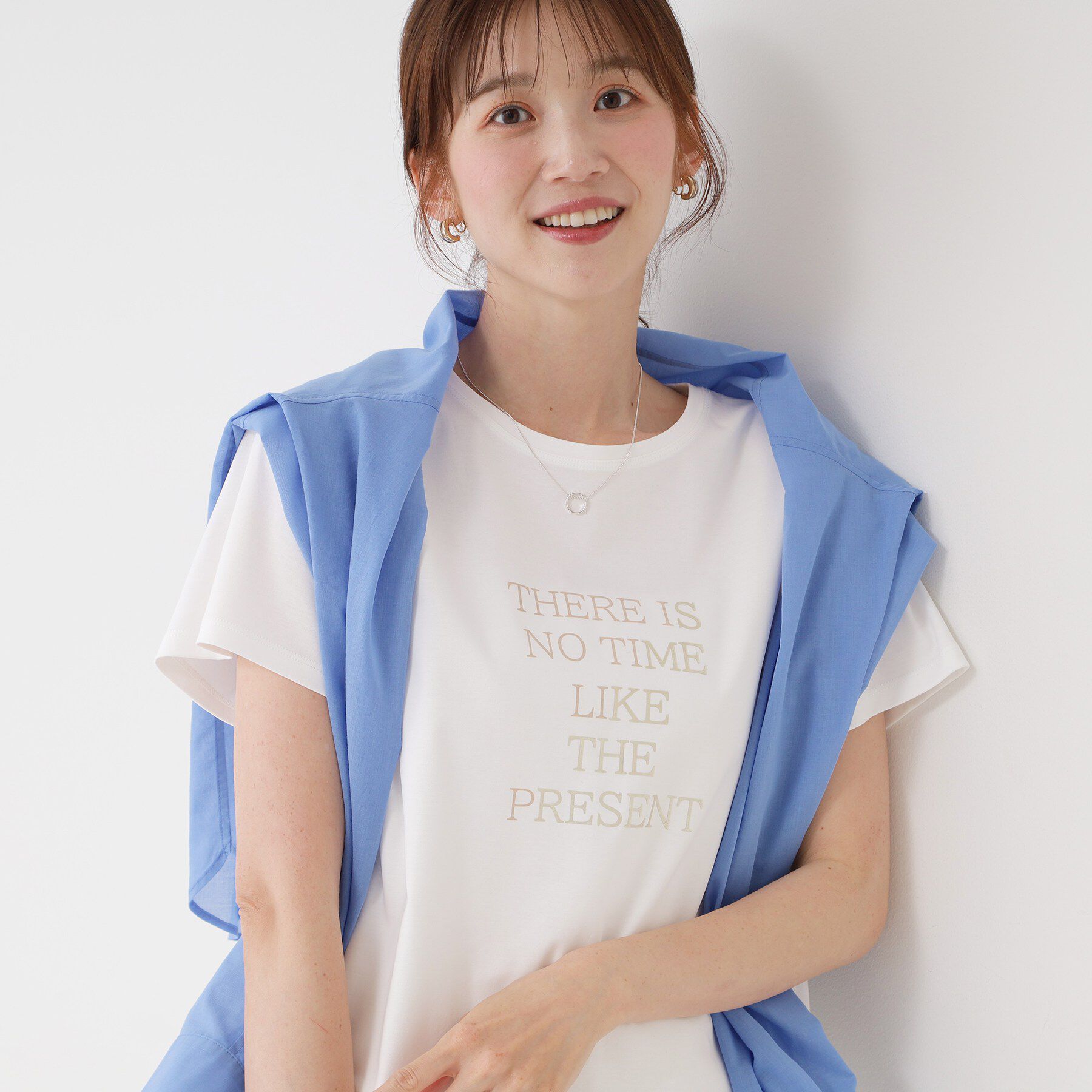 COUP DE CHANCE「【接触冷感/抗菌防臭/消臭/UVカット】半袖ロゴTシャツ」|Tシャツ・カットソー|
