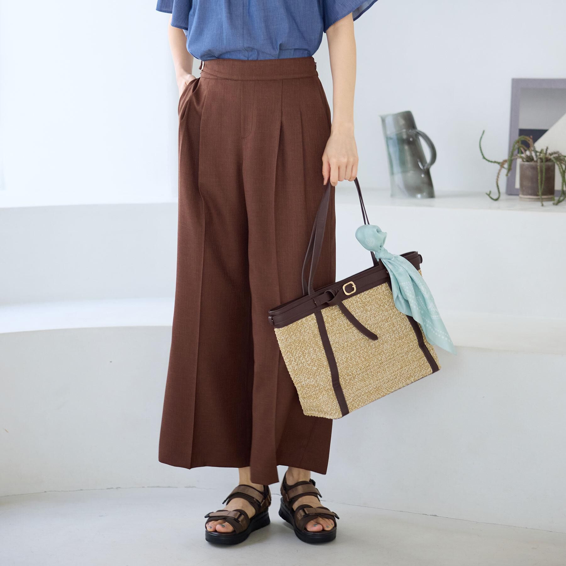 Reflect「グルカ風ベルトデザインワイドパンツ」|その他|
